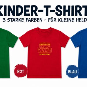 Kinder-T-Shirt "DAS WARS – Schulkind"